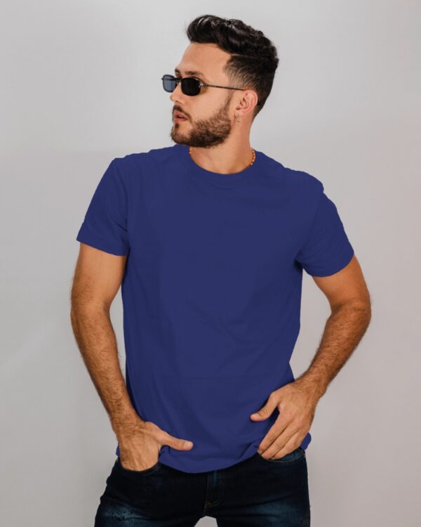 Men's Royal Blue Plain T-Shirt