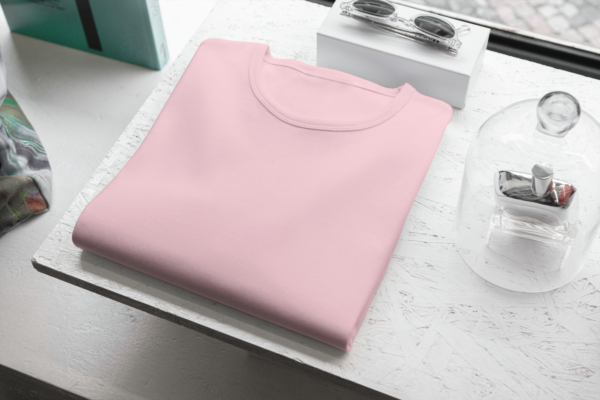 Women's Light Pink T-shirt - Image 3