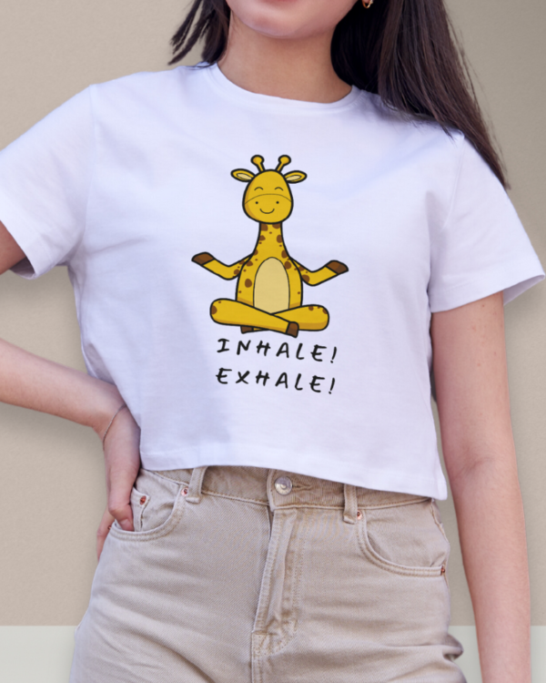 Women's Inhale Exhale Crop Top - Image 3