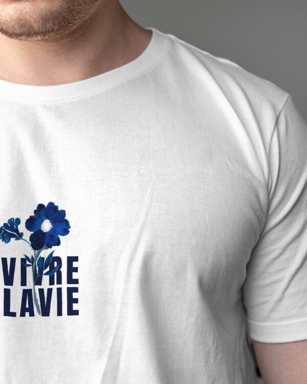 Men's Oversized Vivre Lavie White T-shirt - Image 5