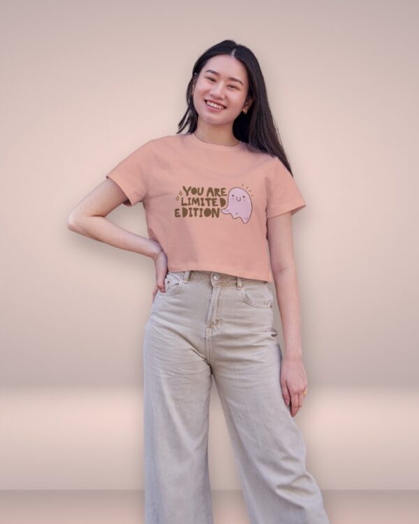 Women's Peach Limited Edition Crop Top