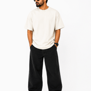 Off White Plain Oversized T-shirt