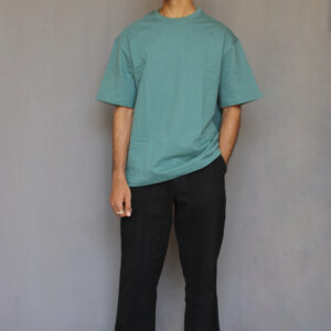 Blue Sapphire Plain Oversized T-shirt