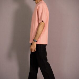 Dusty Pink Plain Oversized T-shirt