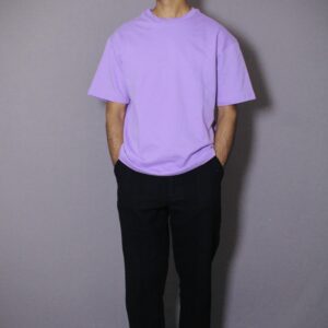 Lilac Plain Oversized T-shirt