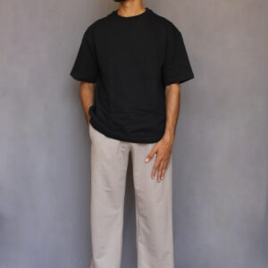 Black Plain Oversized T-shirt