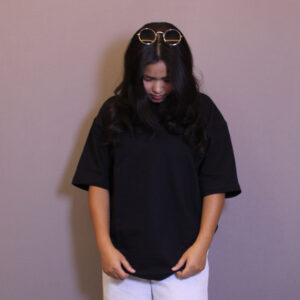 Black Plain Oversized T-shirt