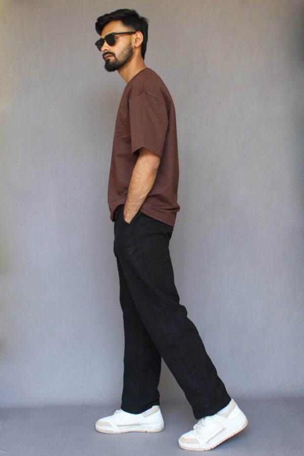 Coffee Plain Oversized T-shirt - Image 2