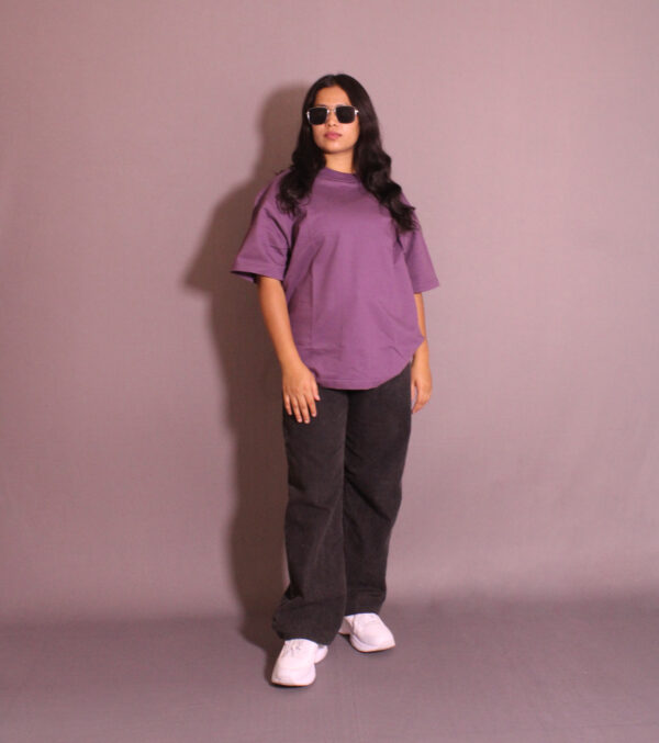 Grape Plain Oversized T-shirt