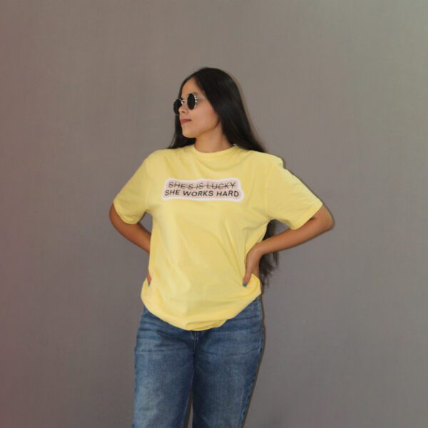She works hard T-shirt - Image 2