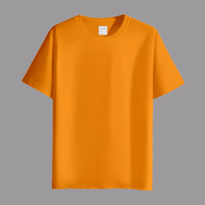 Men's Orange - Plain T-Shirt