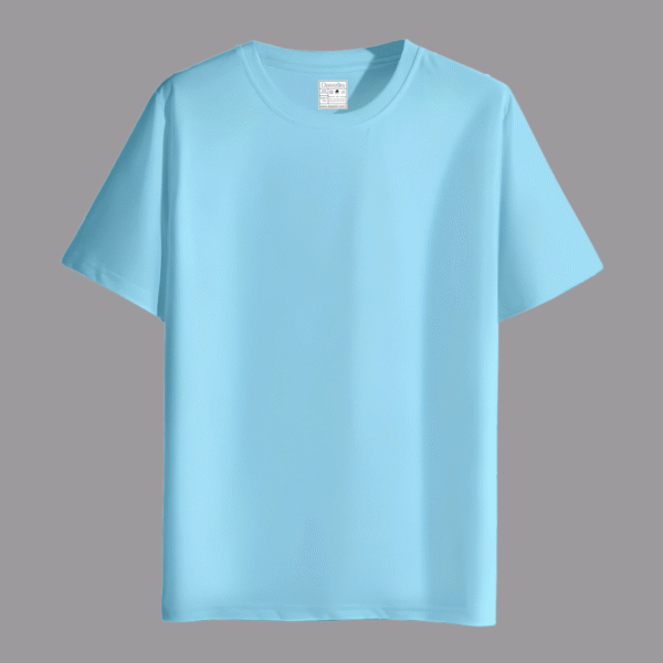 Men's Light Blue - Plain T-Shirt