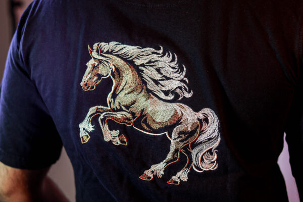 Horse Embroidery T-shirt - Image 3