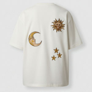 Sun Moon Embroidery T-shirt