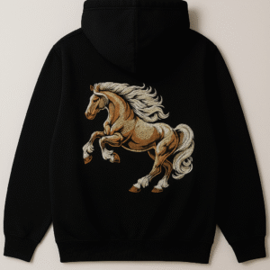 Horse Embroided Hoodie