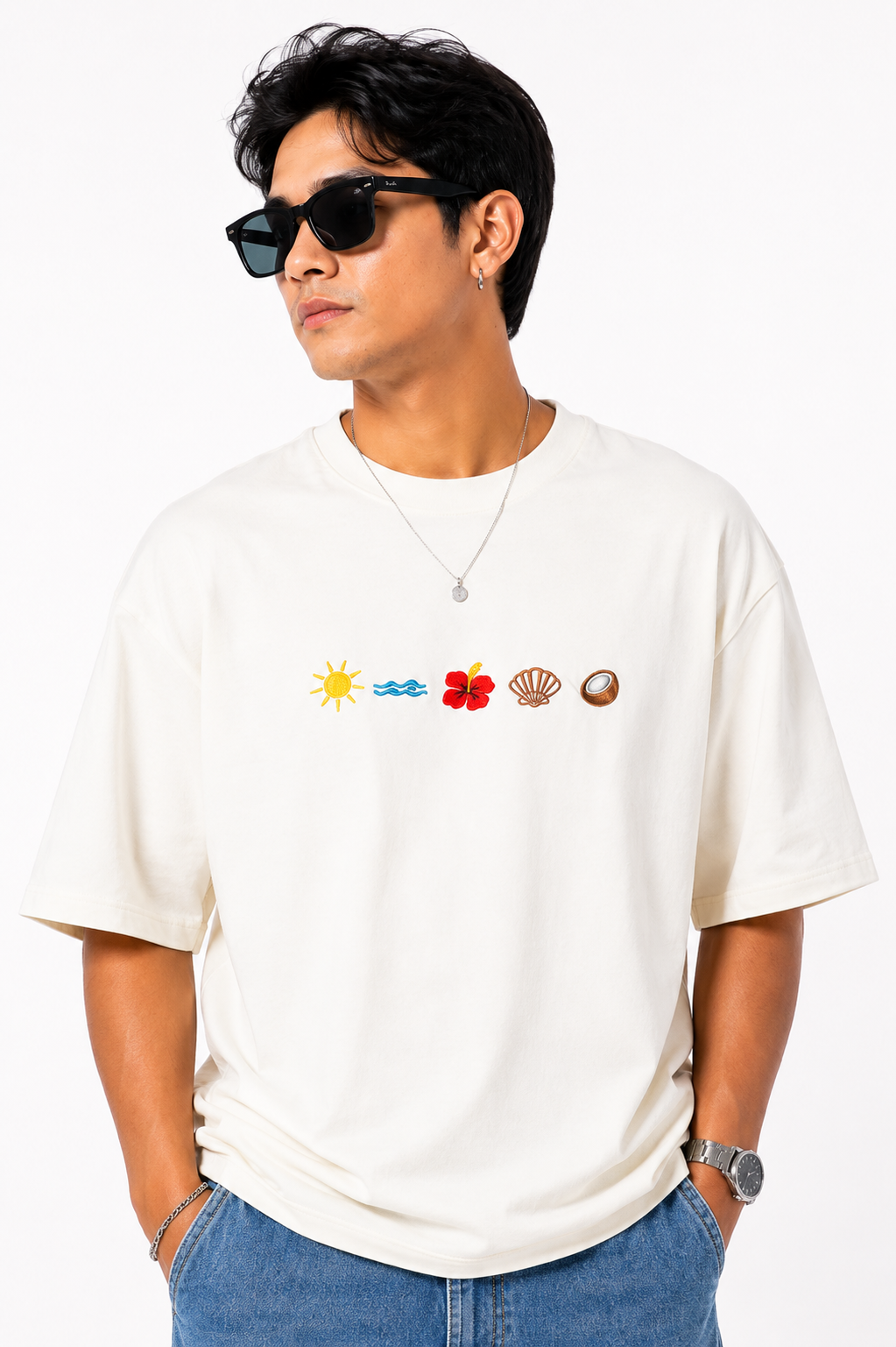 seashell embroided tshirt - Image 2