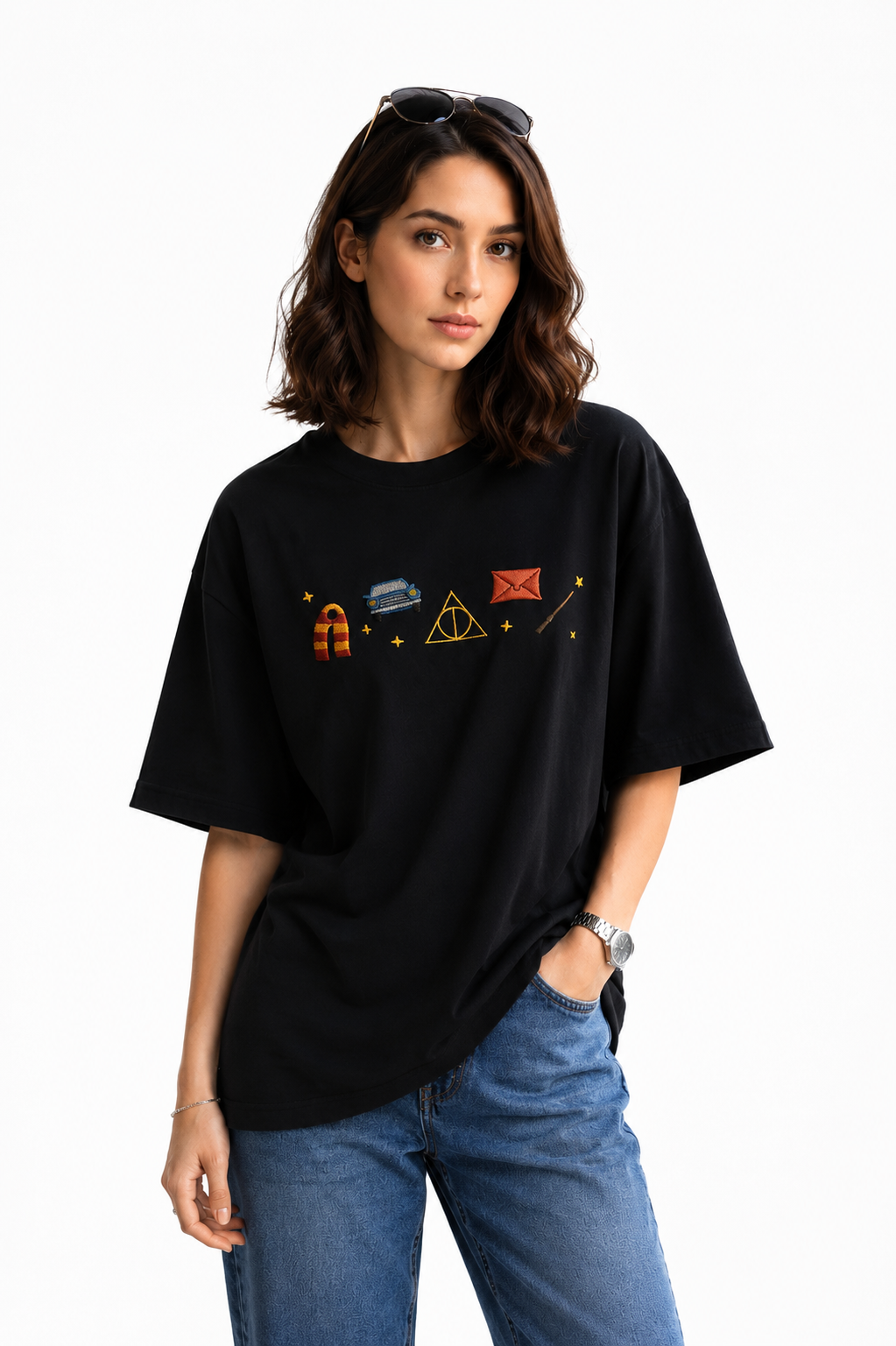 Harry Potter Embroided T-shirt - Image 2