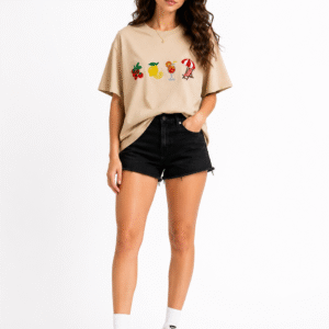 Autumn Mood Embroidered T-shirt
