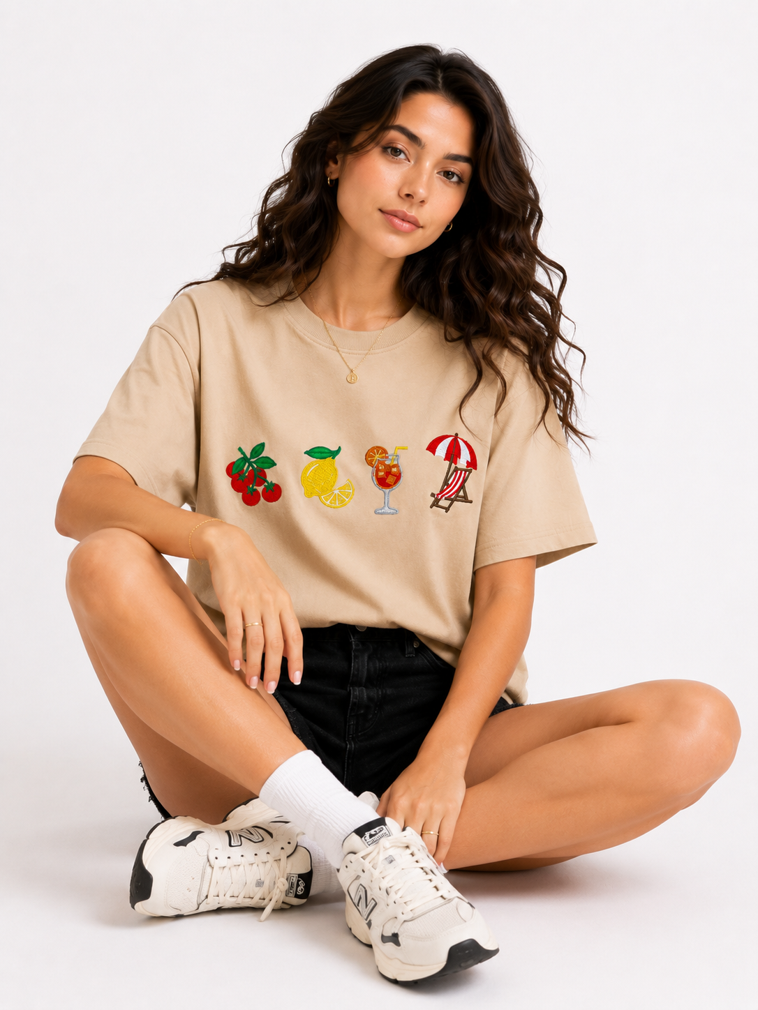 Autumn Mood Embroidered T-shirt - Image 4