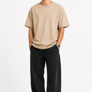 Sand Plain Oversized T-shirt