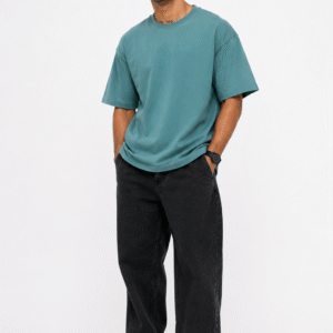 Blue Sapphire Plain Oversized T-shirt