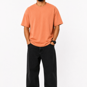 Dusty Pink Plain Oversized T-shirt